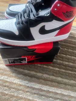 Jordan Air Jordan 1 Retro High Black White Red Men’s Size 7.5 New With Box