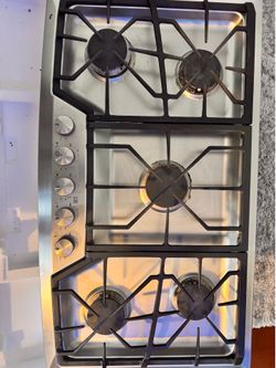 GE 36” stove Cooktop