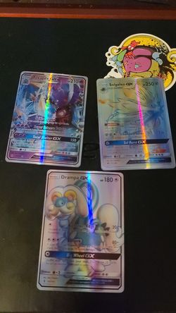 POKEMON replica Proxy Full Art Holographic- Drampa gx, Solgaleo gx , toxapex gx - kids toy gift game