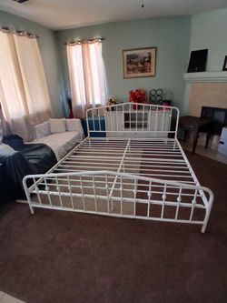 Ikea king metal bed frame