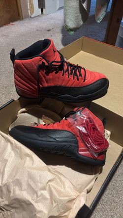 New Air Jordan 12 Retro Color Red Black Size 11