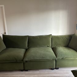 Albany Kova Dupe Velvet cloud couch 