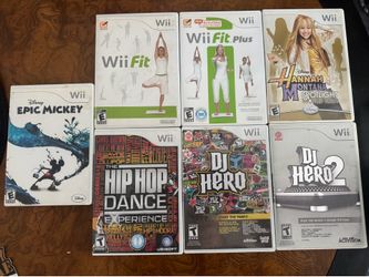 Wii games and accessories included