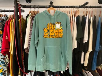 The Hundreds x Garfield Mint Green Pullover Hoodie Size Medium