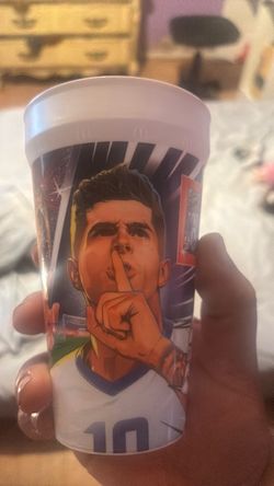 Soccer Player Graphic Plastic Cup