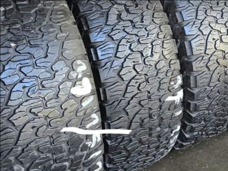 4 Used tires Lt37x12.50r17 Bfgoodrich k02 $399.00