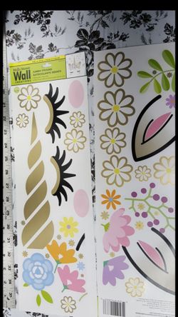 NEW Unicorn Wall Stickers, see description for more information and size