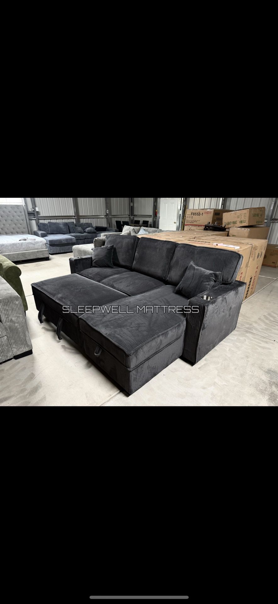 Dark Gray Sofa