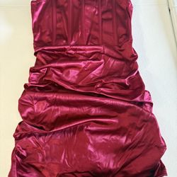 Corset Dress. Red. SHEIN