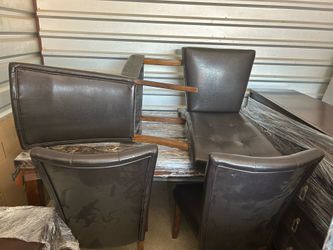 Dining room table and chairs