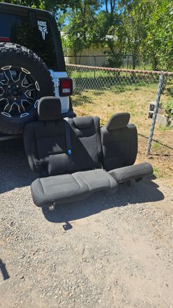 Back seat of Rubicon Jeep 2023