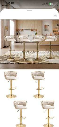 SWIVEL COUNTER STOOLS (set of 4)