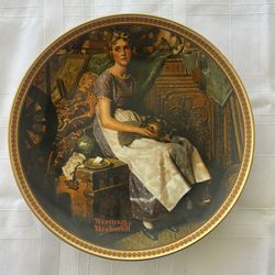 Norman Rockwell Plate Set - vintage plates