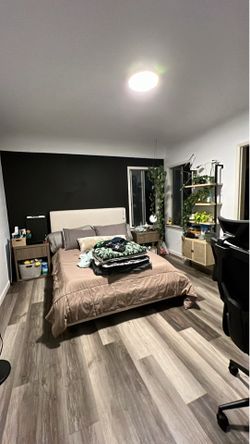 Full Living spaces bed frame & night stands