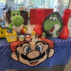 Collection of Super Mario Toys and Collectibles