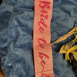 Bride To Be Sash
