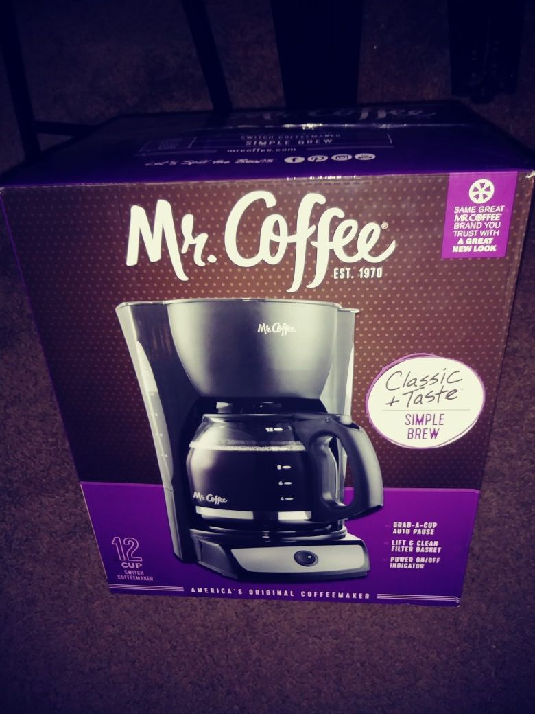 MR COFFEE NEW IN BOX 12 CUP Coffee Maker Brewer