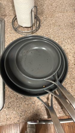 Set of three frying pans