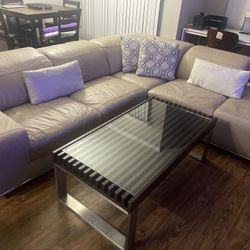 Sectional Sofa With Table