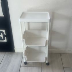 Small Plastic Shelf With Wheels