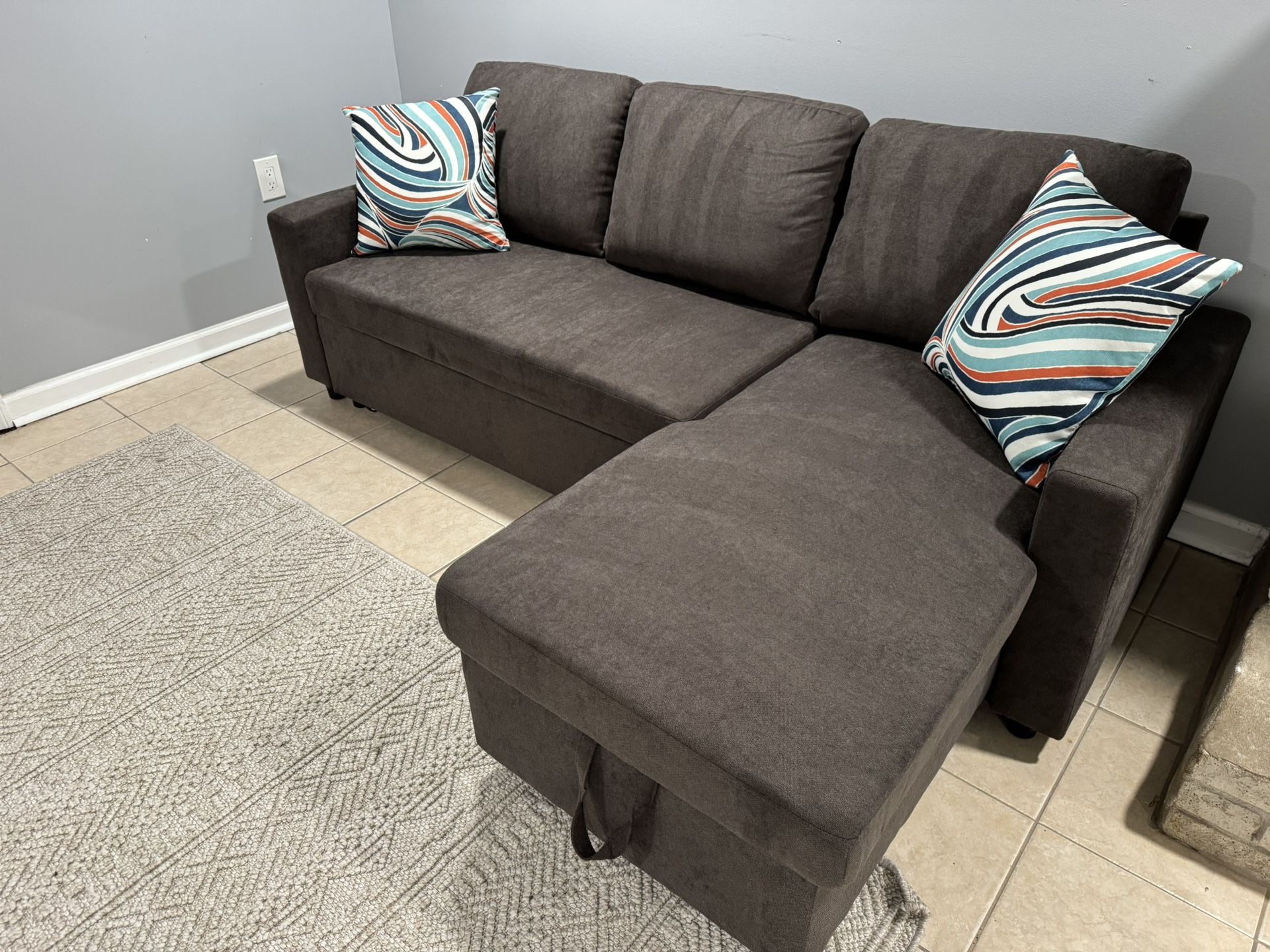 FREE DELIVERY 🚚 INSTALLATION-Elwell 2 - Piece Upholstered Sectional - Brown othersColor Available