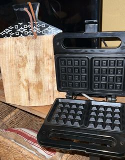 Waffle and cutting board $10 • Electric Pot $10