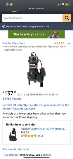 Wane sewage pump