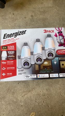 Energizer camera smart wifi light bulb