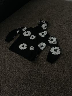 Black Denim Tear Hoodie