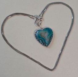 Sterling Silver Heart Pendant With Chain