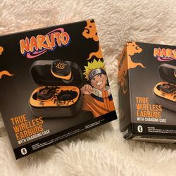 NARUTO TRUE WIRELESS EARBUDS WITH CHARGING CABLE