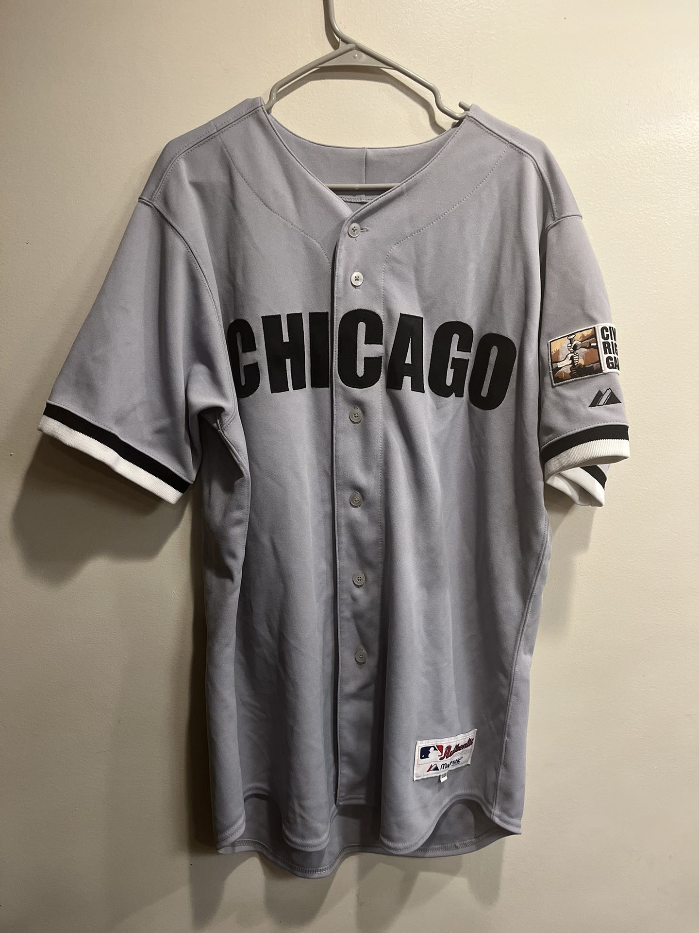 Chicago White Sox Civil Rights Authentic Game Team Issued Baseball Jersey sz 48