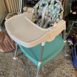 4-In-1 Eat & Grow Convertible High Chair, Polyester - OBO