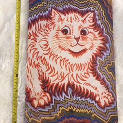 Colorful Orange Cat Framed Art