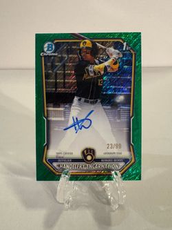 2026 Bowman Chrome - Handelfry Encarnacion #CPA-HE Green Shimmer Auto /99