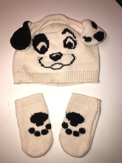 Winter hat & mittens Disney Dalmatian NEW!