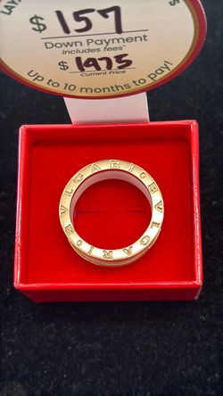 18KT GOLD BLVGARI RING