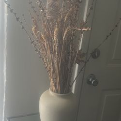 Vase And Dried Plant 