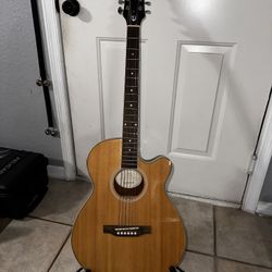 EPHIPHONE PR-4E NA Acoustic/Electric Guitar, Natural
