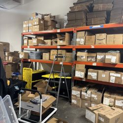2 Large Warehouse Shelves 