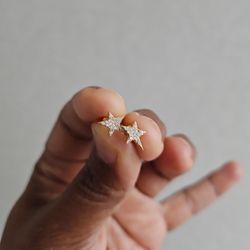 Baublebar Shooting Star yellow tone earrings