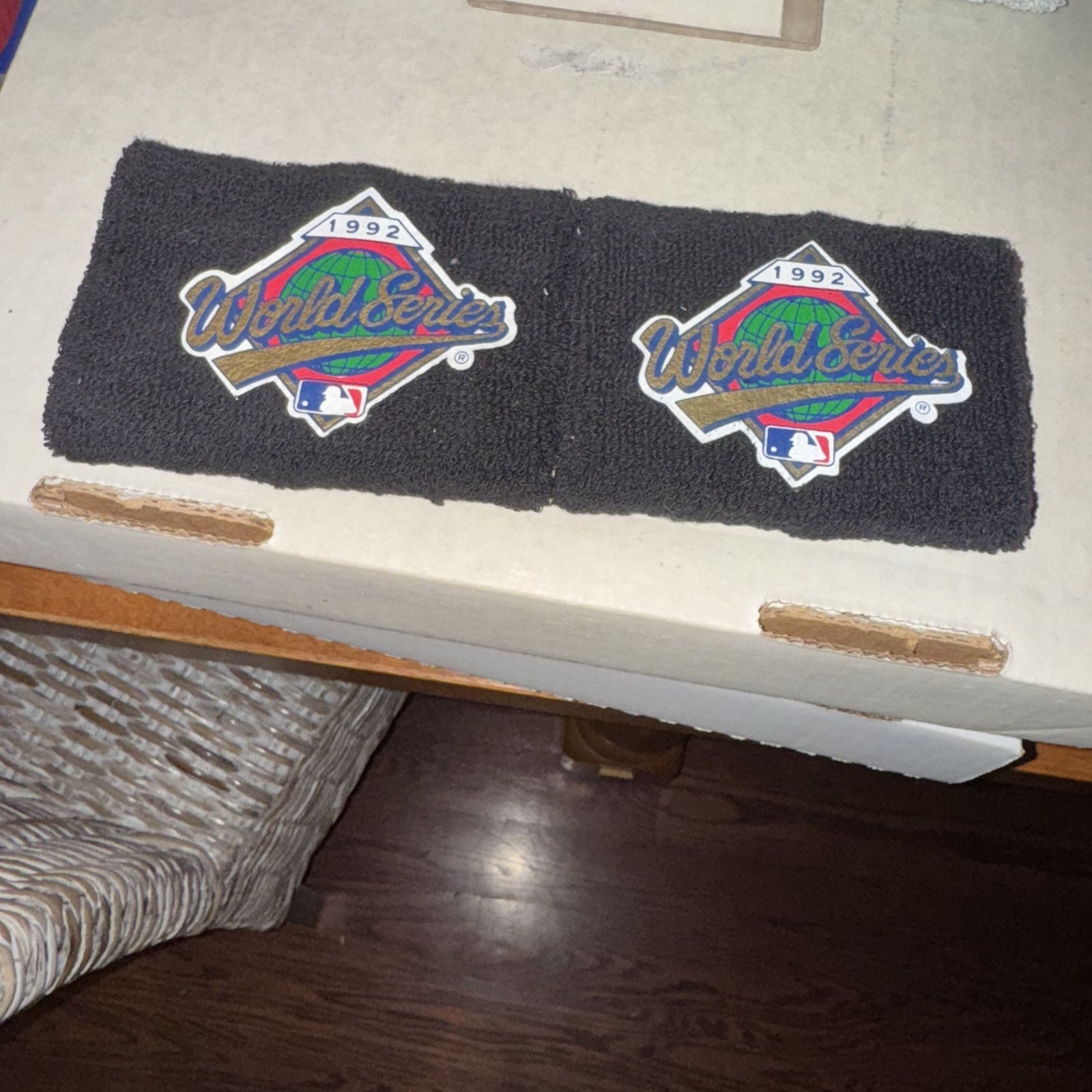 Pair Of 1992 Commemorative World Series Wrist Bands Braves & Blue Jays NEW RARE