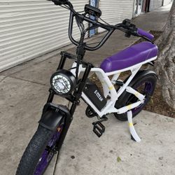 AMYET V9 G60 ELECTRIC BIKE PEAK 1500W-32MPH-RANGE 30-65MILES. TIRES 20x4IN. SIGNAL LIGHTS. HORN.HEAD LIGHT.