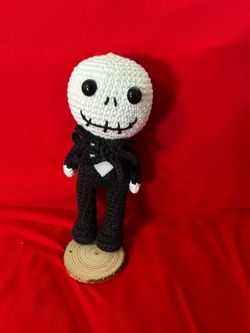 Handmade Jack Skellington Crochet Doll (Nightmare Before Christmas)