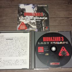 BIOHAZARD LAST ESCAPE "RE3" JAPAN IMPORT