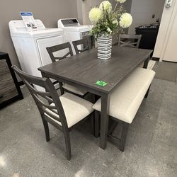 6 PC DINING TABLE SET