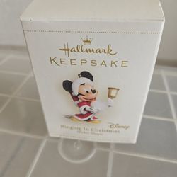 Hallmark Keepsake Ringing In Christmas Hanging Mickey Mouse  Orinament 