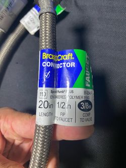 BrassCraft Faucet Connector 20in Braided Hose