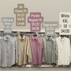 Men’s long sleeve dress shirts