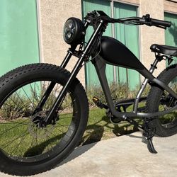 1000 Watt Electric Beach Cruiser Style E-Bike, 28mph, 17.5ah Battery